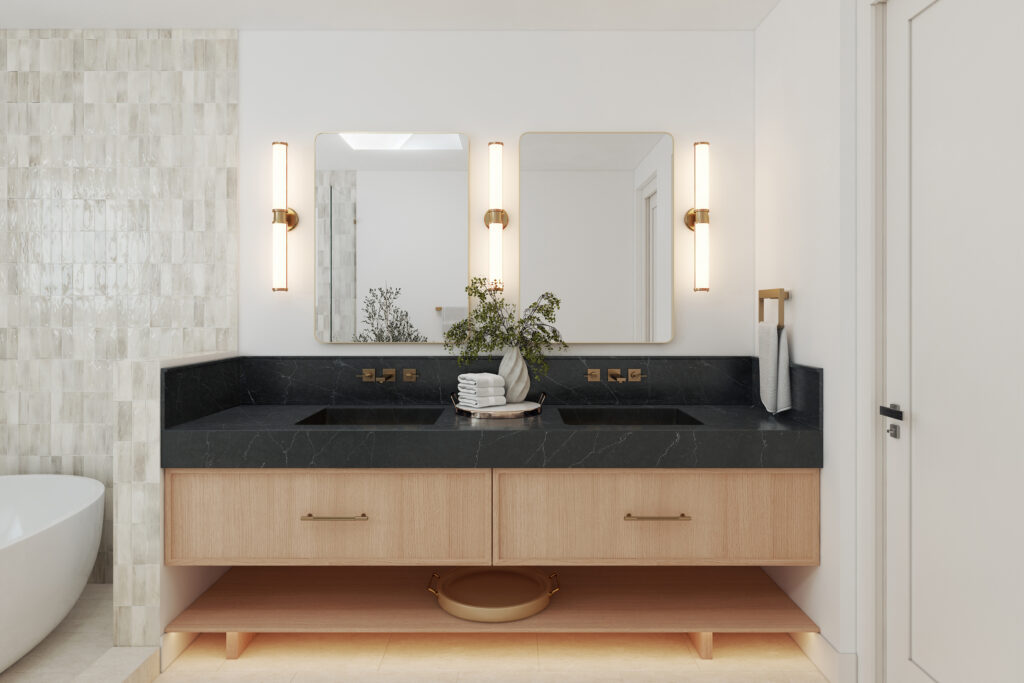 custom bathroom sink top